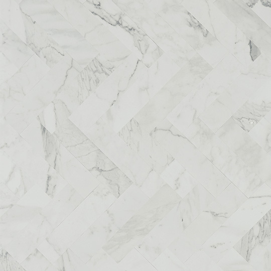 9310 White Marble Herringbone