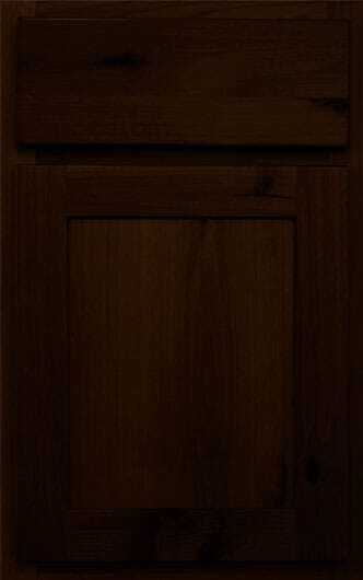 Shaker knotty alder espresso